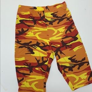 Flame biker shorts